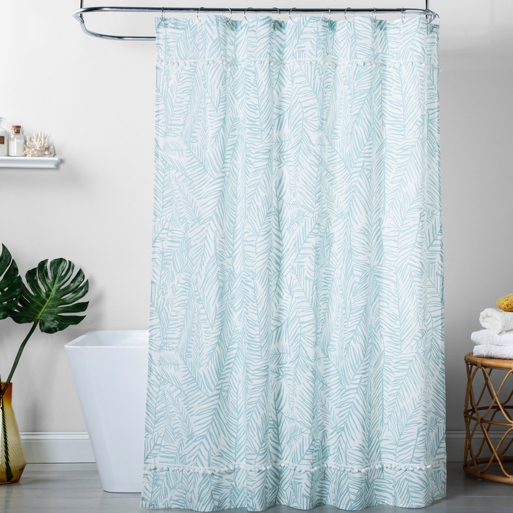 Caribbean Leaf Shower Curtain
